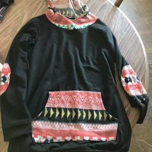 Woman aztec sweater